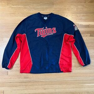 Men’s Minnesota Twins, Windbreaker, Pullover, Sweatshirt, MN, Baseball, MLB